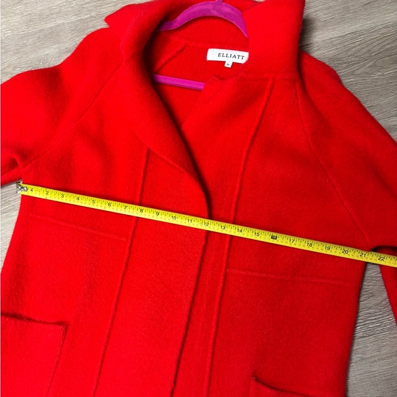 Anthropologie Elliatt Knit Jacket Medium Red - Picture 5 of 5